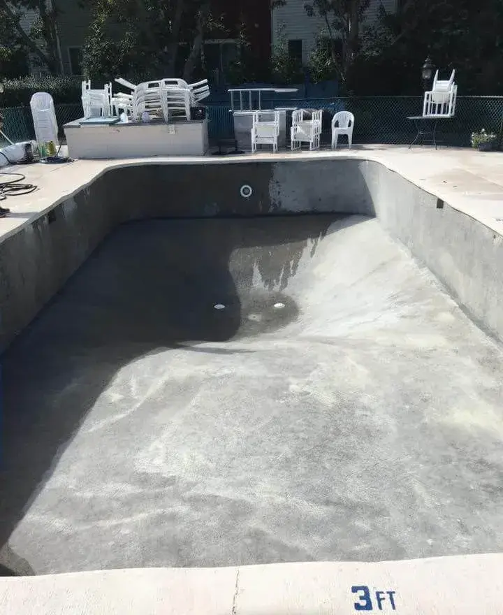 Residential Pool Interior Coating Removal