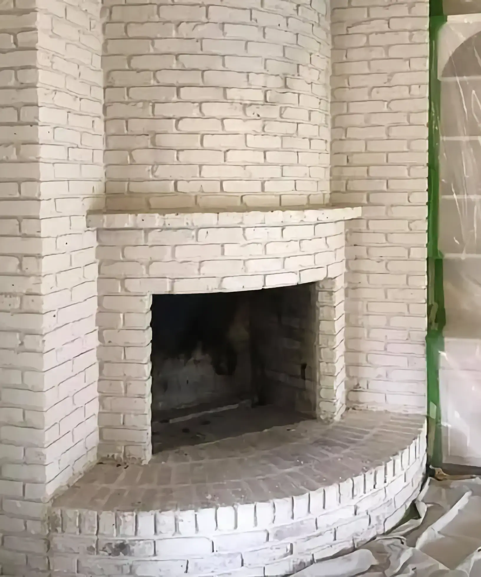 Before: Indoor Brick Fireplace Restoration